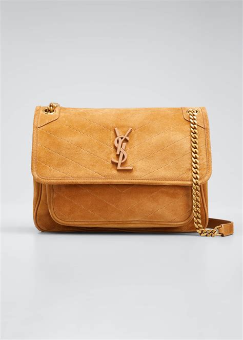 ysl classic monogramme suede shoulder bag|saint laurent monogramme shoulder bag.